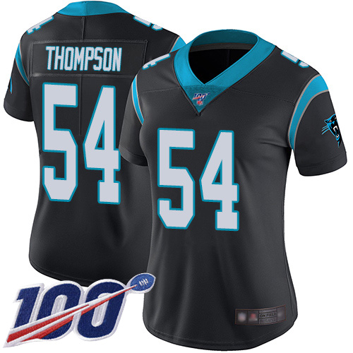 Carolina Panthers Limited Black Women Shaq Thompson Home Jersey NFL Football #54 100th Season Vapor Untouchable->carolina panthers->NFL Jersey